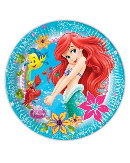 Piatti Carta Grandi Ariel Sirenetta