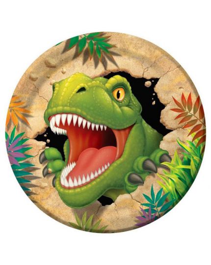 Piatti Grandi Carta Dino Blast T-Rex