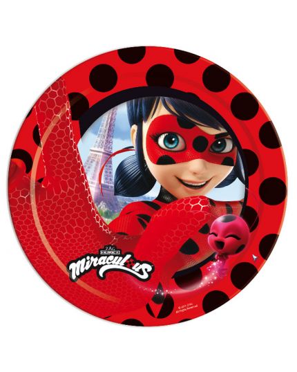 Piatti Carta Miraculous Ladybug