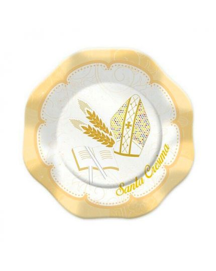 Piattini Dessert Carta Santa Cresima