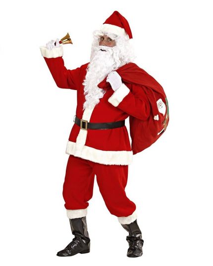 Costume Professionale XXXL Babbo Natale Uomo