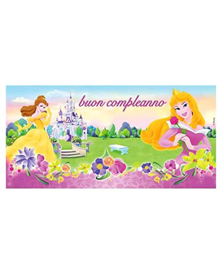 Poster Pvc Principesse Disney Buon Compleanno