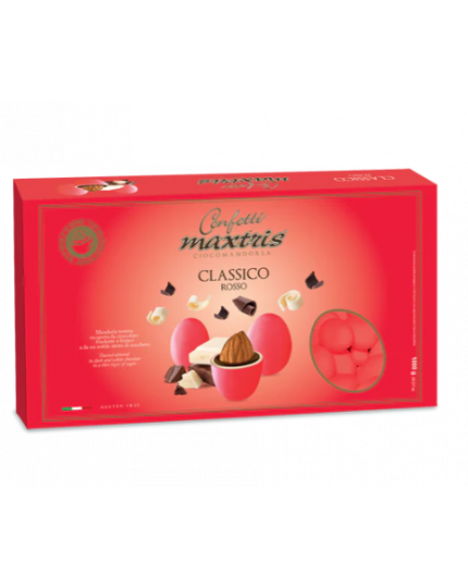 Confetti Ciocomandorla Classici Rossi Maxstris 1kg