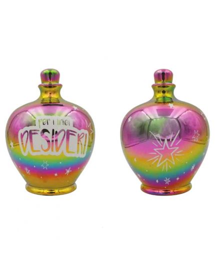 Salvadanaio Terracotta Iridescente Per i Miei Desideri 20cm