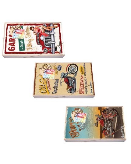 Scatola Legno Gelèe Tonde Assortite Cesare Carraro Garage Collection Auto e Moto 350gr