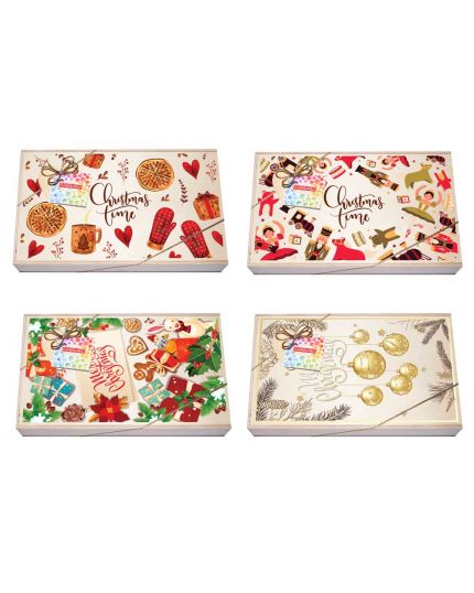 Scatola Legno Natalizia Grande Gelèe Tonde Assortite Cesare Carraro 350gr