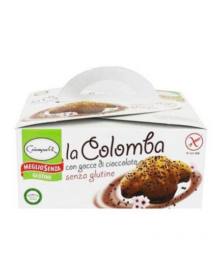 Colomba Senza Glutine e Senza Lattosio con Gocce Cioccolato Giampaoli 350g