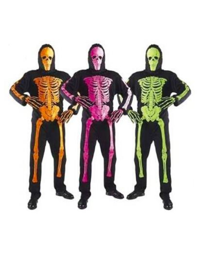 Tuta Scheletro Neon 3D Bambino