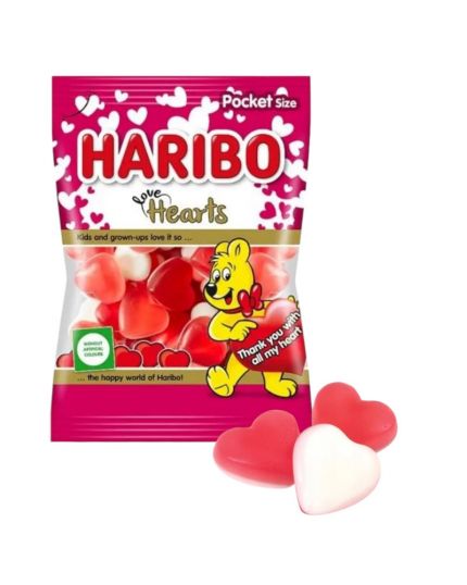 Haribo Caramelle Gommose Cuoricini Hearts Love 130g