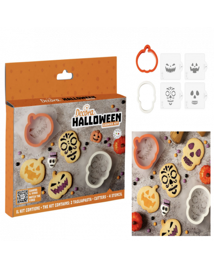 Set 2 Tagliapasta + 4 Stencil HALLOWEEN