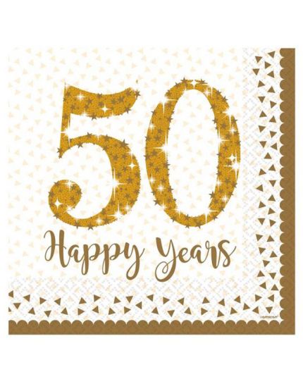 Tovaglioli Carta 50 Happy Years