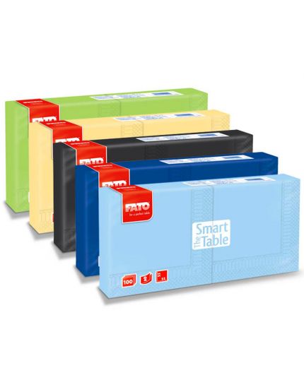 Tovaglioli da Cocktail Carta Colorati Fato 100pz