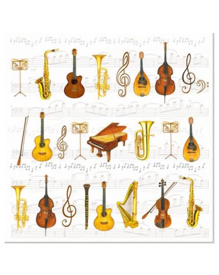Tovaglioli Carta Orchestra Strumenti Musicali