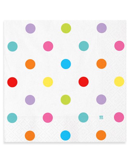 Tovaglioli Carta Pois Multicolor