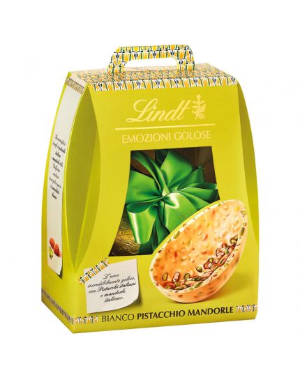 Uovo Pasqua Emozioni Golose Cioccolato Bianco con Mandorle e Pistacchi 400gr