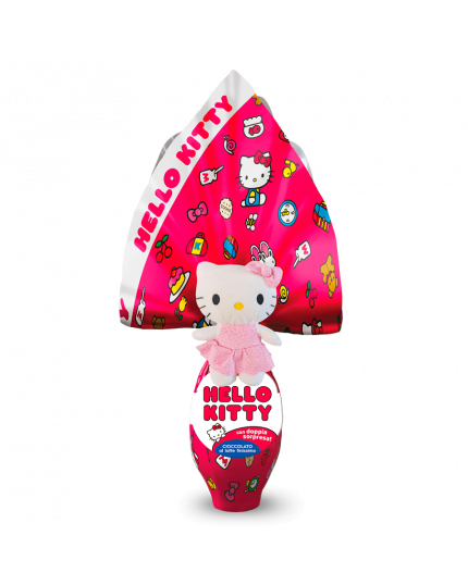 Uovo Pasqua Hello Kitty con Peluche Walcor 300gr 