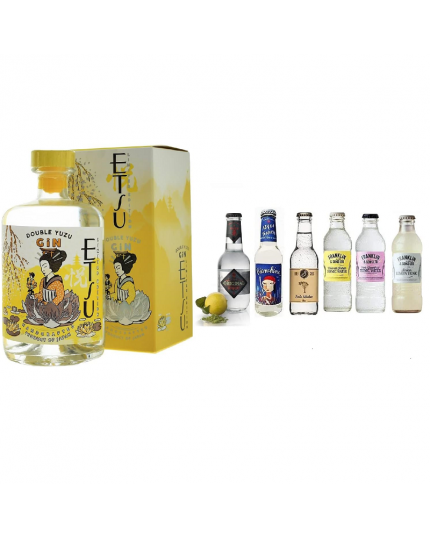 Etsu Gin 'Double Yuzu' Limited Edition 70cl 43% + Selezione di 6 Toniche Internazionali