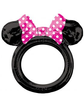 Palloncino Foil Cornice Minnie Nero Cm 71x73