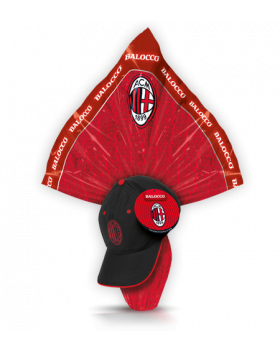 Uovo Pasqua Cioccolato al Latte AC Milan con Sorpresa e Cappello 320Gr