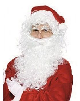 Cappello Parrucca Babbo Natale con barba e baffi