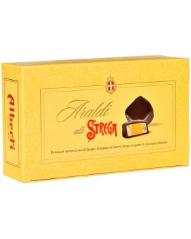 Torroncini Araldi Ripieni al Pan di Spagna Inzuppati di Liquore Strega con Cioccolato Fondente 250gr