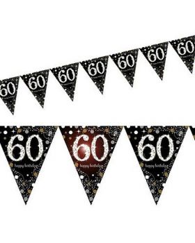 Festone Bandierina Pvc 60 Anni Sparkling