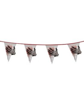 Maxi Festone Bandierina Pvc Horror Night Mani Zombie