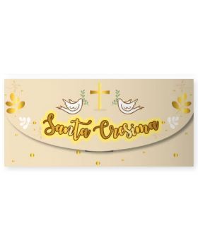 Biglietto Auguri Portasoldi Santa Cresima 18x8,9cm