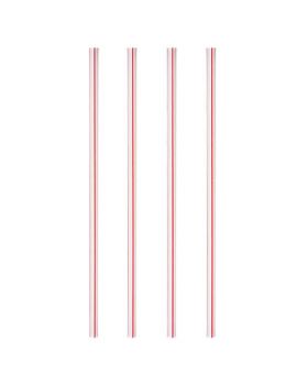 Cannucce Rigide Pvc Bianche con Righe Rosse Pap Star 21cm 500pz