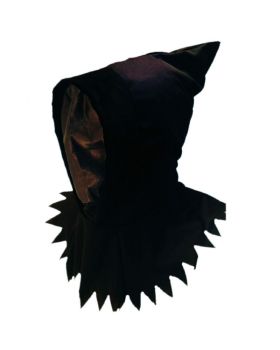 Cappuccio Nero Demone Viso Coperto