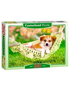 Puzzle Cagnolino Su Amaca 260 Pezzi 32x23 Cm