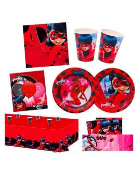 Kit Compleanno Party Ladybug per 16 persone