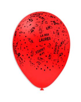 Palloncini Lattice Medi Laurea Rossi