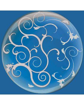 Palloncini Foil Trasparenti con Decori Argento 26cm 5pz