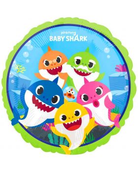 Palloncino Foil Rotondo Baby Shark 43cm