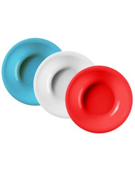 Piatti Fondi PPL Colorati Rotondi Rounded Collection 50pz
