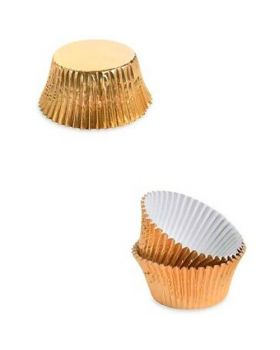 Pirottini Muffin Carta Oro Metal 50pz 7cm