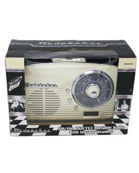 Radio Portatile Retrò Studehaker 20x13cm