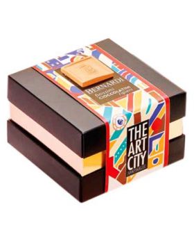 Scatola Cubo The Art City Cioccolatini Ripieni Bernardi 300gr