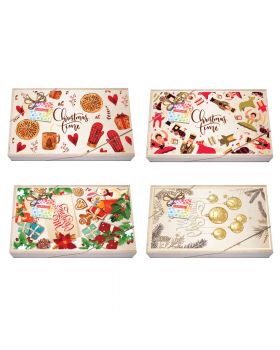 Scatola Legno Natalizia Grande Gelèe Tonde Assortite Cesare Carraro 350gr