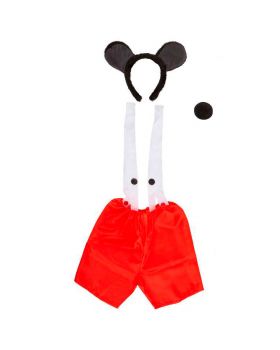 Set Topolino Orecchie Naso e Pantaloncini Uomo