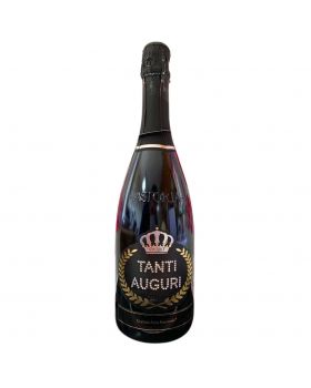 Vino Spumante Tanti Auguri con Strass Swarovski Swart 75cl