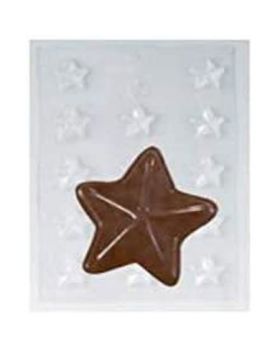 Stampo Pvc per Praline Stelline di Natale Martellato 14 Cavità 3cm