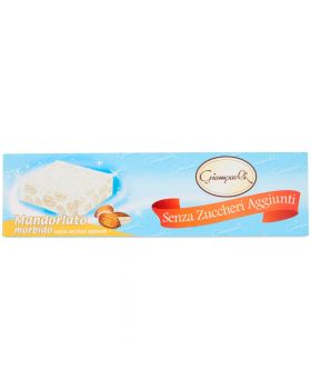 Torrone Mandorlato Tenero Senza Zuccheri Aggiunti Giampaoli 200gr