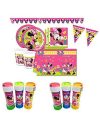 Kit Coordinato tavola Minnie Topolina con Bolle Sapone per 24 Persone