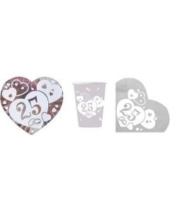 Kit Coordinato per Feste 25esimo Anniversario