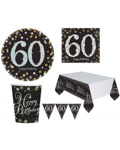 Kit Coordinato Compleanno Sparkling 60 Anni