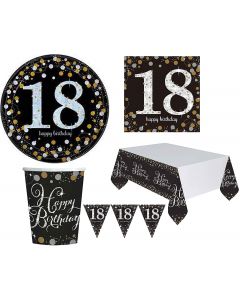 Kit Coordinato Compleanno Sparkling 18 Anni 