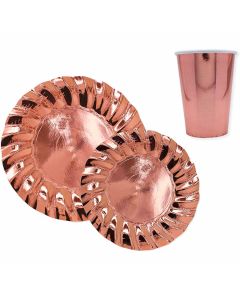 Kit Coordinato per Feste Wavy Rose Gold