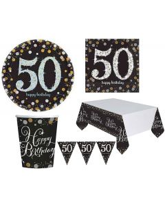 Kit Coordinato Compleanno Sparkling 50 Anni